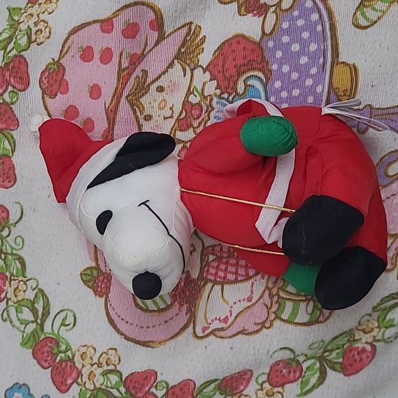 Vintage Peanutx Christmas Snoopy Santa Plush - Picture 2 of 4